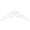 Ekena Millwork Pitch Bordeaux Architectural Grade PVC Gable Pediment, 72"W x 27"H x 1"P (9/12) GPP072X027X100BOR - alternate 3